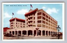 Phoenix AZ-Arizona, Adams Hotel, Advertisement, Vintage Souvenir Postcard picture