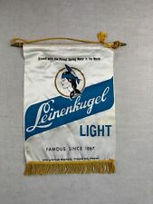 Vintage Leinenkugel Light Beer Sign Banner Man Cave Bar Decor picture