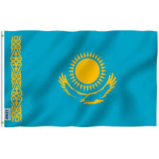 Anley Fly Breeze 3x5 Foot Kazakhstan Flag - Republic of Kazakhstan Flags picture