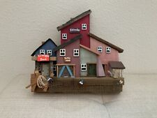 Vintage Handmade Village Shop Made Of Wood Wall Decor. picture
