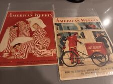 American Weekly Old Newspaper from the 50s (Set of 2) picture
