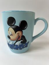 Disney Coffee Mug Mickey Mouse Blue Authentic Large Size picture