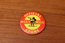 1937 MICKEY MOUSE Official Store WALT DISNEY Pin PINBACK BUTTON Kay Kamen Ltd. picture