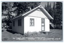 Waubun Minnesota MN Postcard RPPC Photo Cottage At Tulaby Lake Inn 1955 Vintage picture