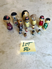 KOKESHI DOLLS - LOT OF 14 DOLLS / PIECES - MIXED BAG  - RARE PIECES picture