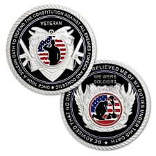 U.S. Military Veteran WE WERE SOLDIERS Challenge Coin Seller is a Combat Vet NEW picture