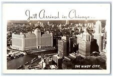 c1920's Windy City Skyline Grogan Studio Chicago IL RPPC Photo Unposted Postcard picture