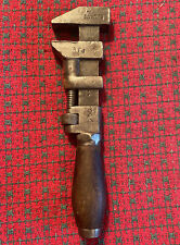 Antique P. S. & W Monkey Wrench, Pat 1895 Unique Handle Multiple Markings picture