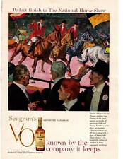 1958 Seagram's V.O. Parade Of International Teams National Horse Show Print Ad picture