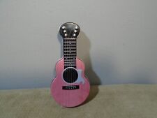 MINIATURE 3.25” PINK GUITAR CANDY TIN EMPTY BOOT BARN  (MF944) picture
