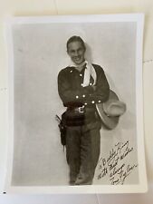 Hollywood Cowboy Tom Tyler Vintage Black & White Photo to Friend Buddy King picture
