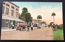 Beach Street Looking North Daytona Florida Fl Vintage Postcard DD34 picture