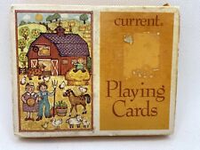 Vintage Current Double deck Playing Cards- Unopened Farm Theme picture