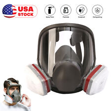 Full Face Gas Respirator Mask Reusable Anti-fog with Filters Painting Spraying picture