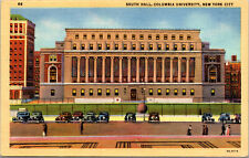 Vtg 1930s Columbia University South Hall New York City NY Unused Linen Postcard picture