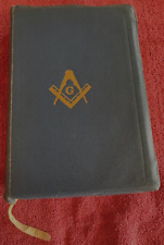 Vintage 1940 Holy Bible, Masonic Edition Helping Students, Gold Edges, See Pics picture