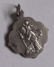 Vtg Joannes XXIII Pont Max St Christopher religious ornate charm medal Italy picture