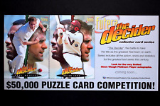 1996 FUTERA CRICKET *THE DECIDER* OVERSIZE PROMO  CARD NM picture
