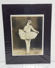 Original Vintage Hollywood 8x10 Photo - Ballerina, Apeda NY  Matted to 11x14 picture