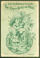 Carter's Backache Plasters New York trade card picture