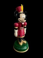 Vintage 1990s Disney Minnie Mouse 14” Nutcracker Christmas Solid Wood Gold Shoes picture