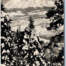 c1910s Mt Shasta Mountain RPPC Snow Peak PJ Standar Real Photo PC Dunsmuir A127 picture