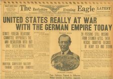 WWI US Declares War on Germany Compulsory Military Training April 3 1917 WB23 picture