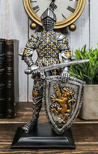 Medieval Swordsman Knight Of Lyon Figurine 8.5
