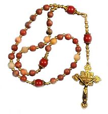 Greek Eastern Orthodox Rosary Red Italian Onyx Chotki Komboskini Handmade Gift picture