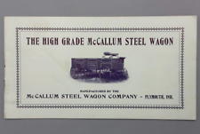 1900s McCALLUM STEEL WAGON Plymouth Indiana FARM Advertising Catalog Antique picture