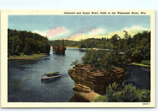 postcard Inkstand and Sugar Bowl Dells of the Wisconsin River 1310 picture