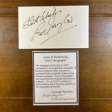 Rod Taylor Signed Autographed 3x5 Index Card CoA picture