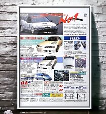 Authentic Official Vintage 90's HONDA INTEGRA Type-R Ad Poster Mk3 B18C DC2 DC5 picture