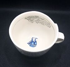 Anthropologie Fahey Pacifica Stormy Seas Sailing Ocean Blue Ceramic Mug Cup picture