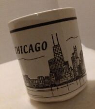 Vintage CHICAGO City Skyline Travel Memorabilia COFFEE Cup Mug ~ Pre-Owned ~ EUC picture