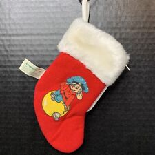 Vintage Christmas Stocking An American Tale Fievel 1986 McDonalds Sears Zipper picture