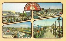 Salem MA Massachusetts PICKERING WHARF Marina~Shops~Restaurant ROADSIDE Postcard picture