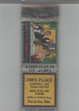Matchbook Cover 1930s Diamond Quality Jim's Place Put-In-Bay, OH picture