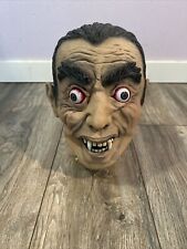 Vintage Talking Dracula Head Eyes Mouth Move Talks Halloween  picture