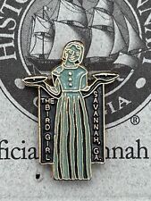 Vintage Savannah Georgia Bird Girl Souvenir Metal Lapel/Hat Pin picture