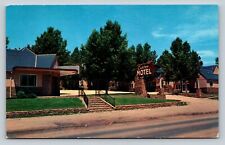 Custer South Dakota Custer Motel On Main Street VINTAGE Postcard picture