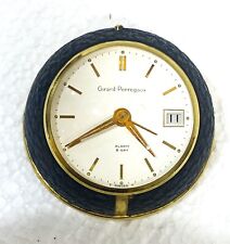 Vintage 1950s NICE Working Girard Perragaux DEPOSE Swiss 8- Day Alarm Clock - tb picture