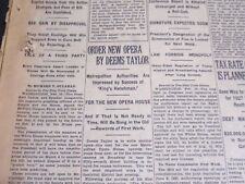 1927 FEBRUARY 19 NEW YORK TIMES - ORDER NEW OPERA BY DEEMS TAYLOR - NT 6801 picture