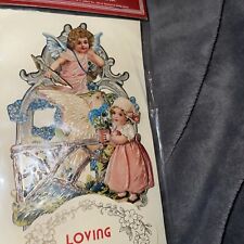 Vintage 1984 Merrimack Pull Out Pop Up Loving Thought Victorian Style Card Envel picture