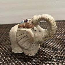 Vintage Artesania Rinconada Elephant Hand Carved Figurine Uruguay Retired picture