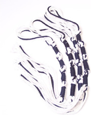 Tzitzits (Set of Four) White with Dark Blue Thread picture