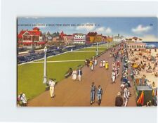 Postcard Boardwalk & Ocean Avenue from South End Ocean Grove New Jersey USA picture