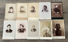 Lot of 50 Old Cabinet Card Photos of Beautiful Women & Ladies Lesbian Interest picture