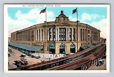 Boston MA-Massachusetts, South Station, Antique, Vintage Souvenir Postcard picture
