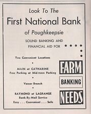 1957 First National  Bank of Poughkeepsie  NY    Vintage Print Ad picture